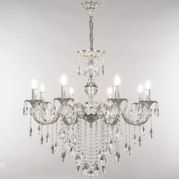 Люстра с хрустальными подвесками AL79101/8/250 B NW Bohemia Ivele Crystal