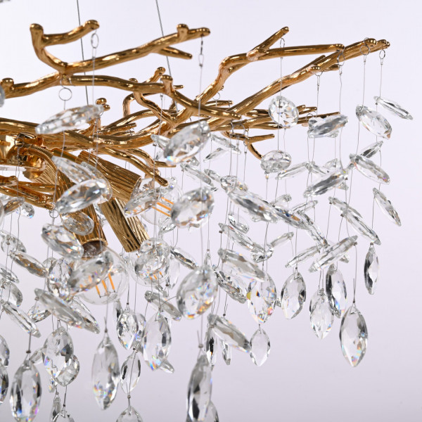 Люстра с хрустальными подвесками 230110.760.10.E14.D GD Arte Milano