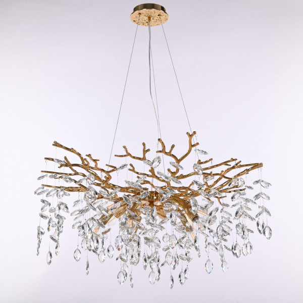 Люстра с хрустальными подвесками 230110.760.10.E14.D GD Arte Milano