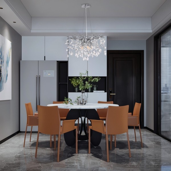 Люстра в виде веточек 230110.480.6.E14.D CR Arte Milano