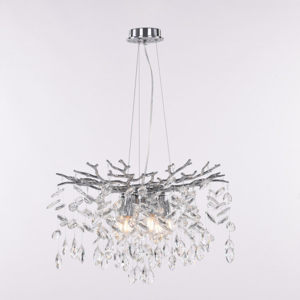 Люстра с хрустальными подвесками 230110.480.6.E14.D CR Arte Milano