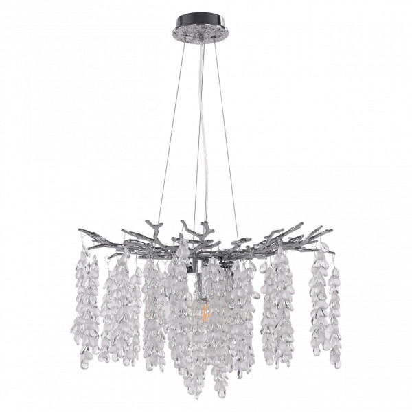 Люстра с стеклянными подвесками в виде винограда 230110.480.6.E14.H CR Arte Milano