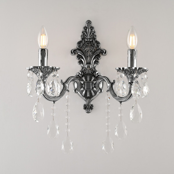 Бра с хрустальными подвесками AL7801B14/2/175 B NB Bohemia Ivele Crystal