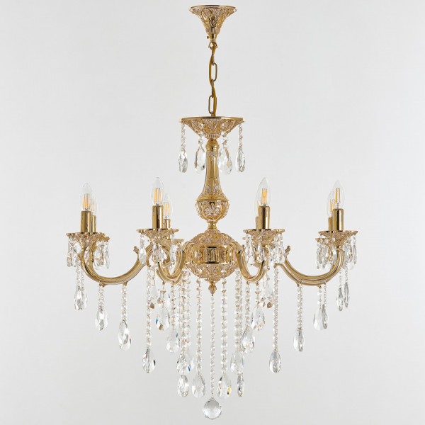 Люстра с хрустальными подвесками AL78101/8/250 B GW Bohemia Ivele Crystal