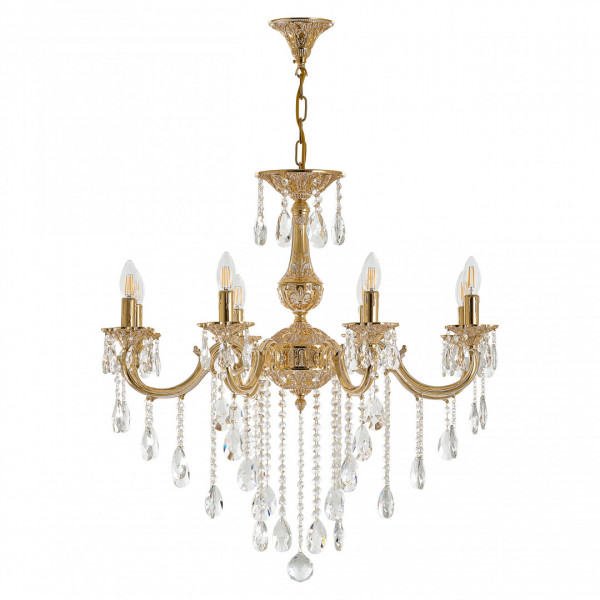 Люстра с хрустальными подвесками AL78101/8/250 B GW Bohemia Ivele Crystal