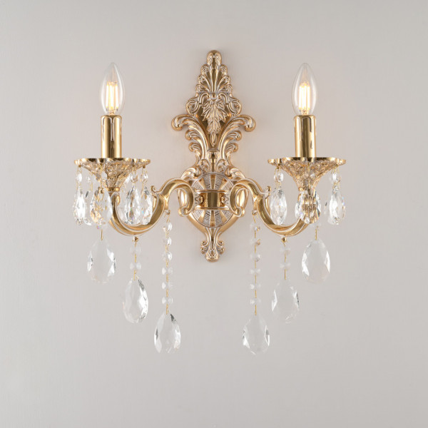 Бра с хрустальными подвесками AL7801B14/2/175 B GW Bohemia Ivele Crystal