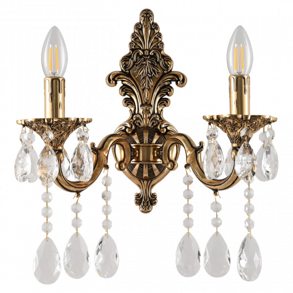 Бра с хрустальными подвесками AL7801B14/2/175 A GB Bohemia Ivele Crystal