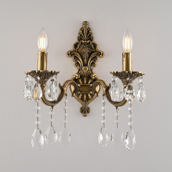 Бра с хрустальными подвесками AL7801B14/2/175 A FP Bohemia Ivele Crystal