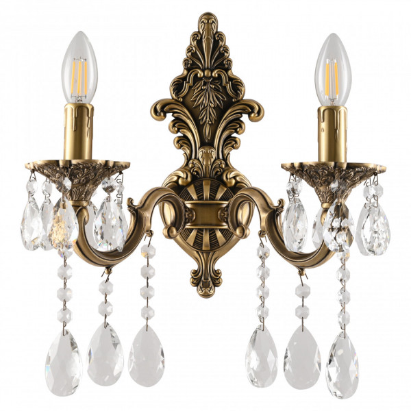 Бра с хрустальными подвесками AL7801B14/2/175 A FP Bohemia Ivele Crystal