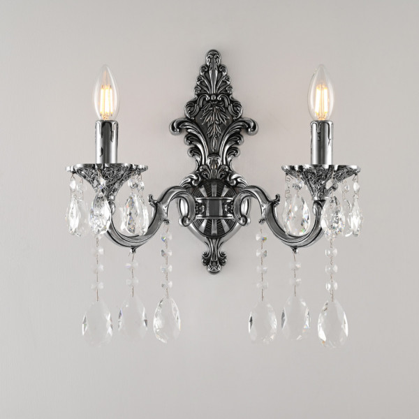 Бра с хрустальными подвесками AL7801B14/2/175 A NB Bohemia Ivele Crystal