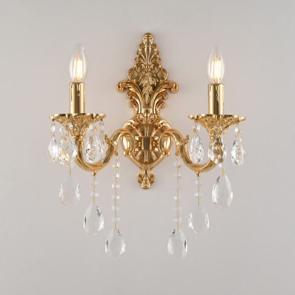 Бра с хрустальными подвесками AL7801B14/2/175 B G Bohemia Ivele Crystal