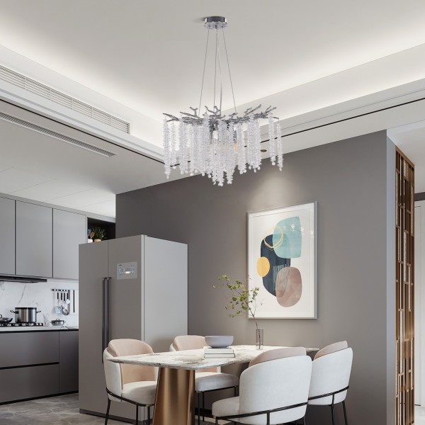 Люстра в виде веточек 230110.480.6.E14.A CR Arte Milano