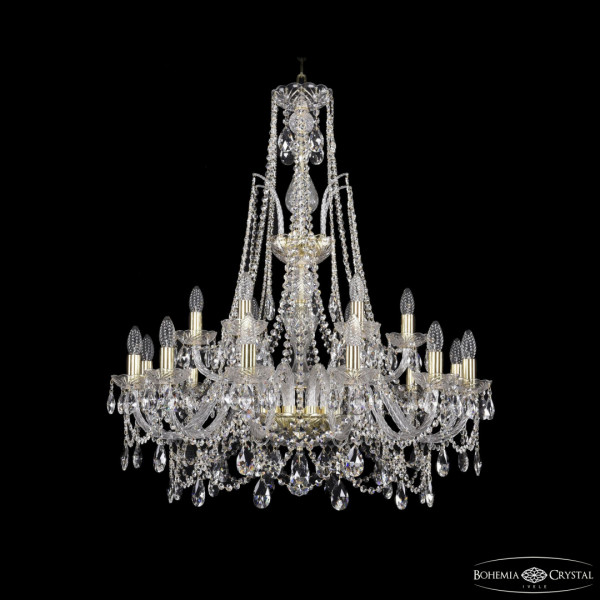 Люстра хрустальная 1411/12+6/300/XL-96 G