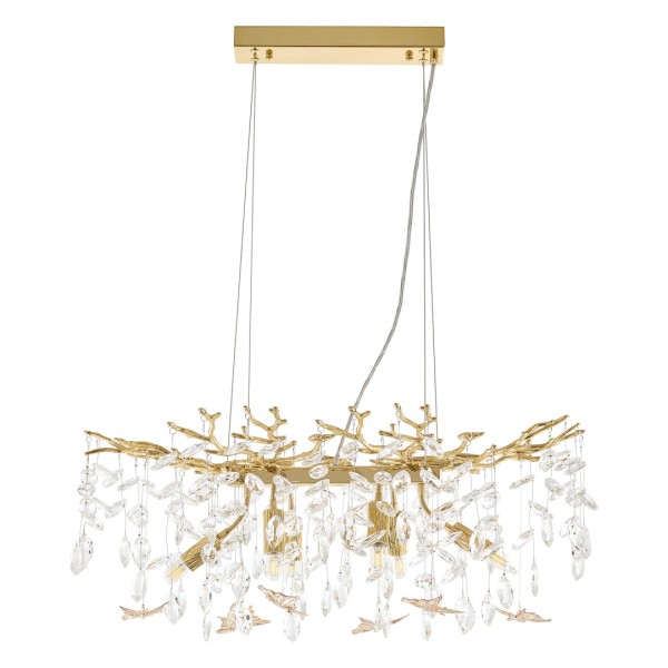 Люстра в виде веточек 230210.700.6.E14.D2 GD BUT-Amber Arte Milano