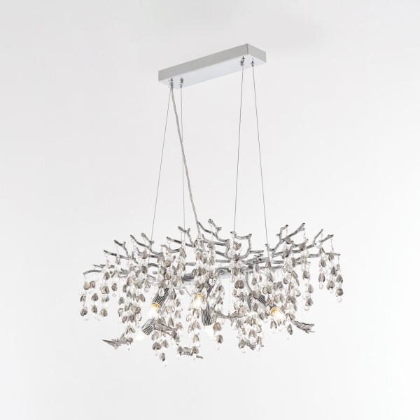 Люстра в виде веточек 230210.700.6.E14.H3 CB Clear-Smoky BUT-Smoky Arte Milano