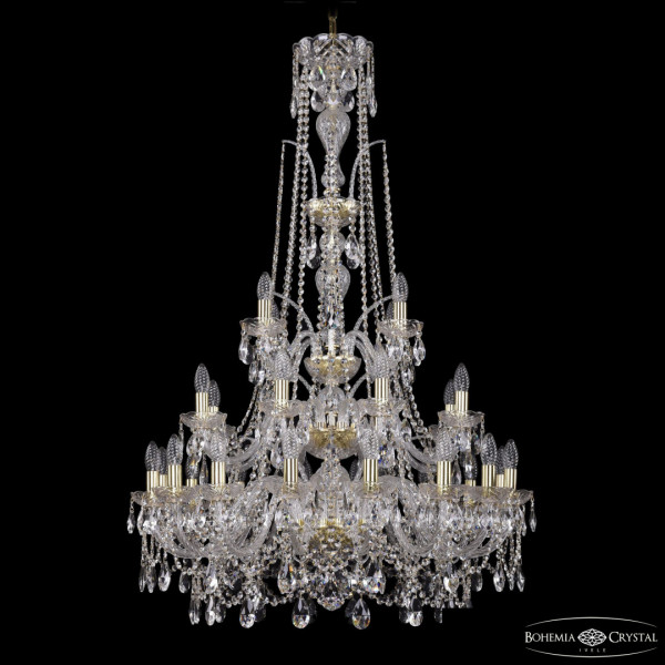 Люстра хрустальная 1411/16+8+4/300/XL-131/3d G