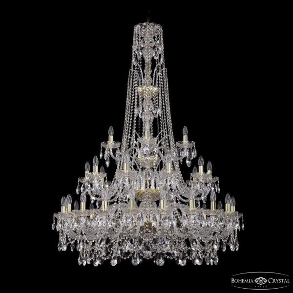 Люстра хрустальная 1411/20+10+5/400/XL-155/3d G