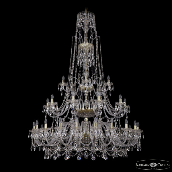 Люстра хрустальная 1411/20+10+5/530/XL-202/3d G