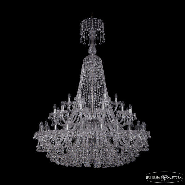 Люстра хрустальная 1409/24+12+6/460/XL-175/2d Ni