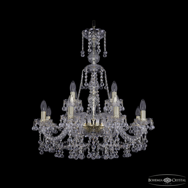 Люстра хрустальная 1409/8+4/240/XL-76 G