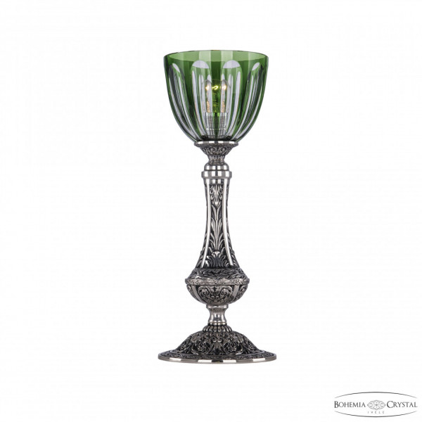 Настольная лампа бронзовая 71100L/15 NB P1 Clear-Green/H-1H
