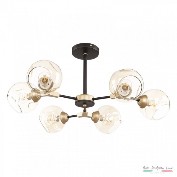 Люстра APL22339312/6 MBK+SSG Arte Perfetto Luce