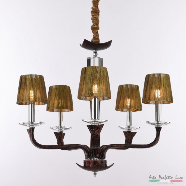 Люстра с абажурами APL2235120/5P BN+GD Arte Perfetto Luce