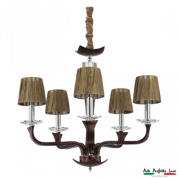 Люстра с абажурами APL2235120/5P BN+GD Arte Perfetto Luce