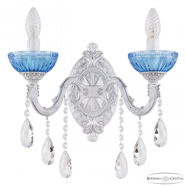 Бра хрустальные AL7901B10/2/175 B WMN P Aquamarine/M-1G Bohemia Ivele Crystal