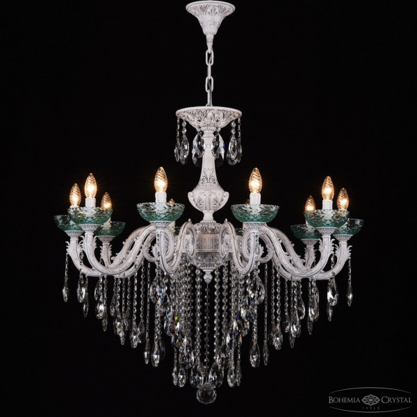 Люстра с хрустальными подвесками AL79101/10/300 B WMN P Birusa/M-1F Bohemia Ivele Crystal