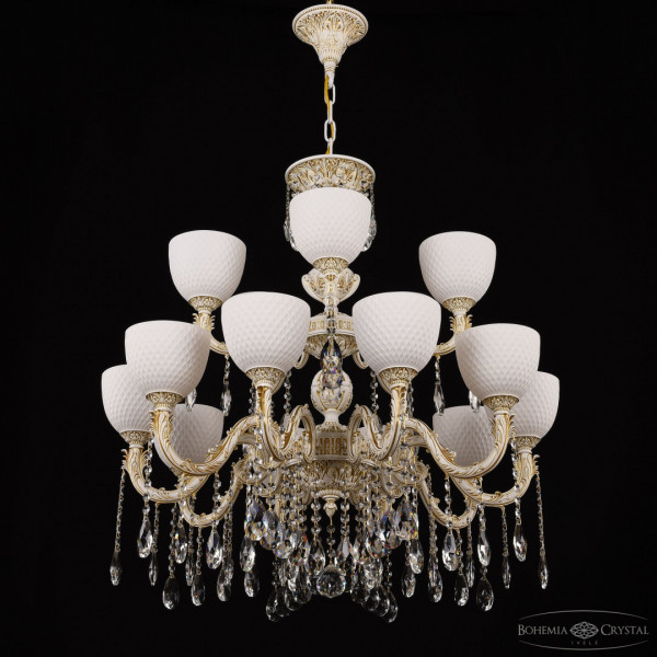 Люстра с хрустальными подвесками AL79101/10+5/250/2D A WMG P1 U Wave Bohemia Ivele Crystal