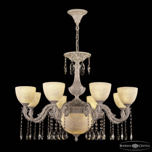 Люстра с хрустальными подвесками AL79101P/8/250 A WMN P1 U Pair Bohemia Ivele Crystal