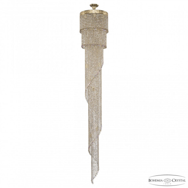 Люстра спираль хрустальная 83111/40IV-250 G R801 Bohemia Ivele Crystal
