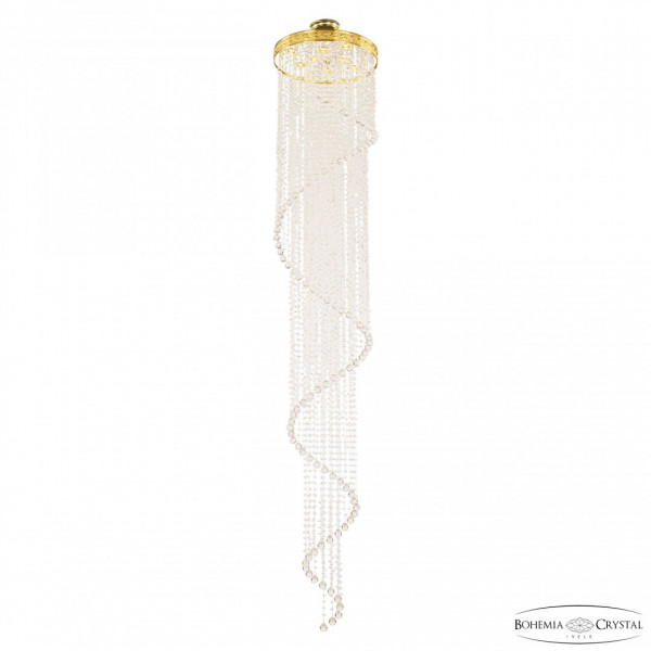 Люстра спираль хрустальная 83131/50IV-260 G Bohemia Ivele Crystal