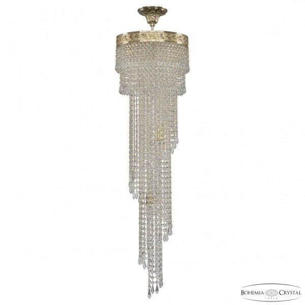 Люстра спираль хрустальная 83111/30IV-100 G Bohemia Ivele Crystal