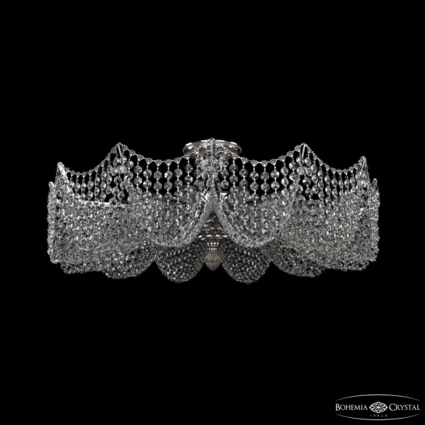 Потолочный светильник хрустальный 77181/67 Ni Bohemia Ivele Crystal